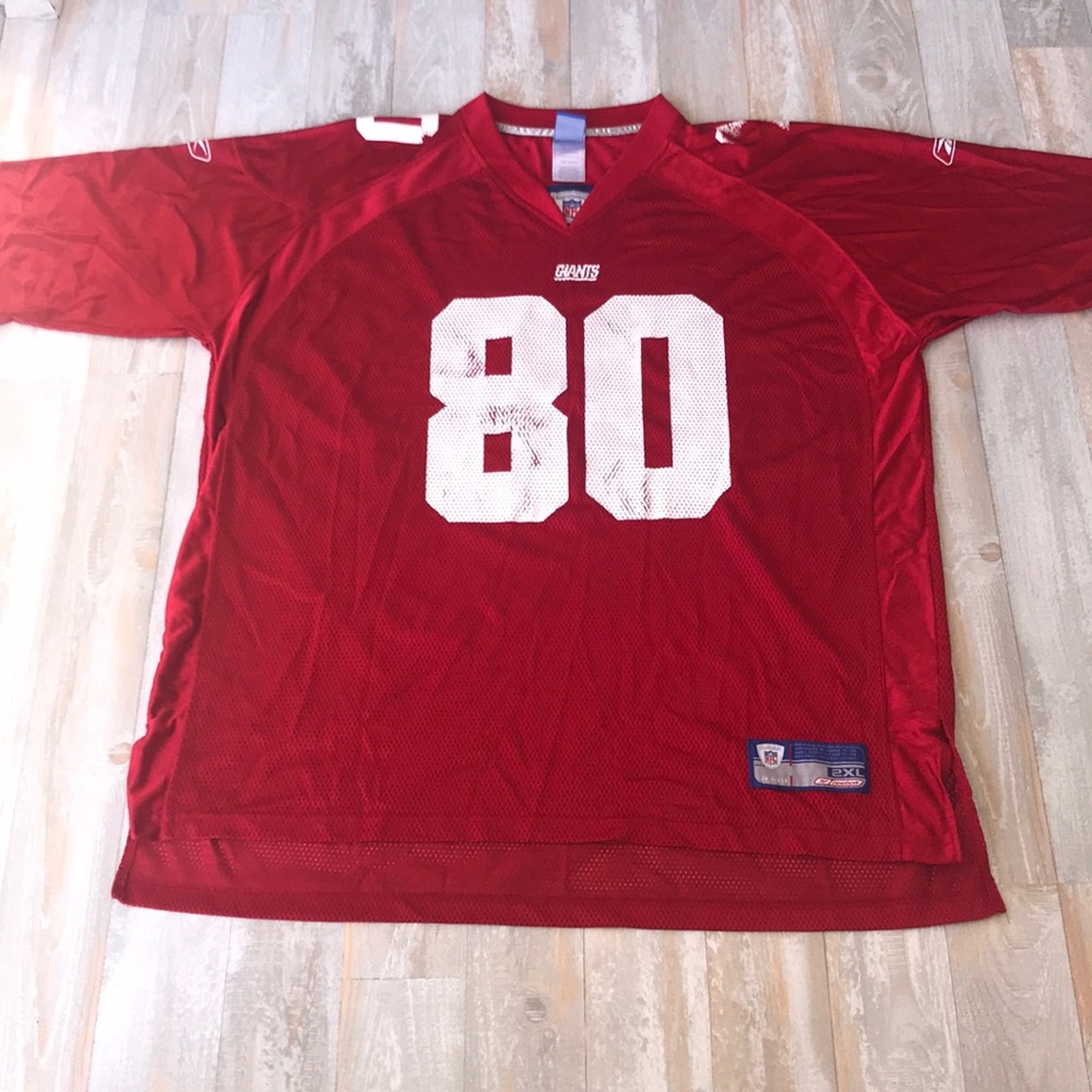 Red Equipment NFL Giants Shockey Jersey